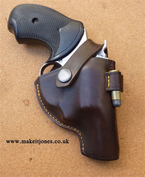 S&W J frame leather holster & bullet loops | Custom leather holsters, Leather holster, J frame ...