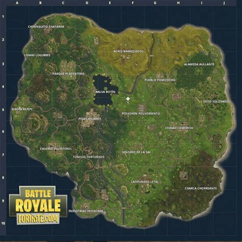 La Guía definitiva del Mapa de Fortnite (Actualizado 2018) WebdeGamers