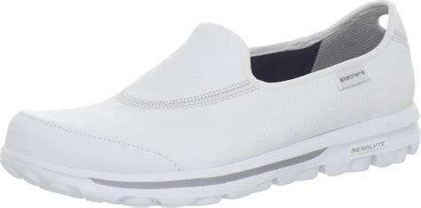 Skechers Womens Go Walk - Ultimate White Athletic and Outdoor Sandals ...