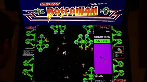 Bosconian Arcade Cabinet MAME Gameplay w/ Hypermarquee - YouTube