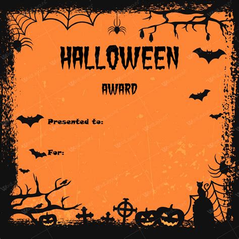 Halloween Certificate Template (1) - TEMPLATES EXAMPLE