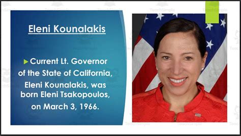 Lt. Governor Eleni Kounalakis (CA) Biography PowerPoint by Teach Simple