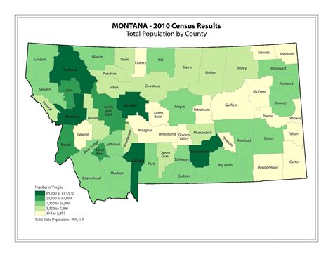 Montana Counties Map