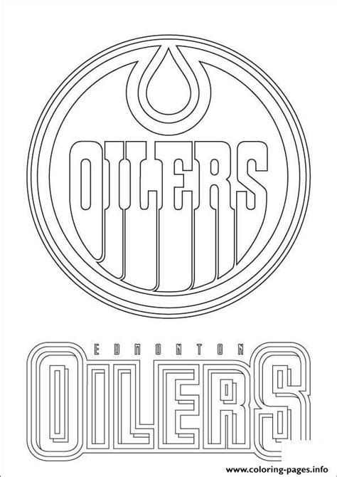 Print edmonton oilers logo nhl hockey sport coloring pages | Sports ...