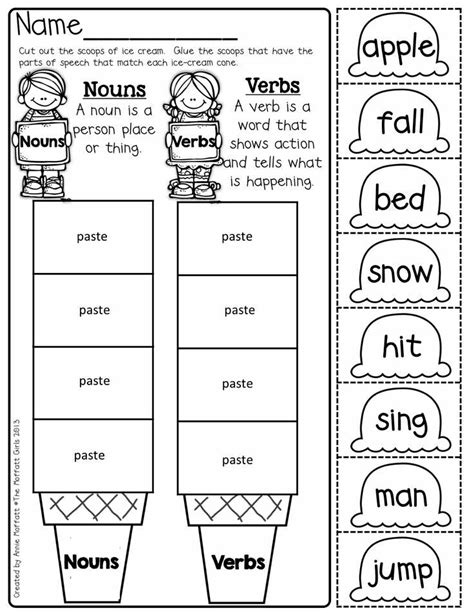 Nouns/verds | Nouns and verbs worksheets, Nouns and verbs, Verbs ...