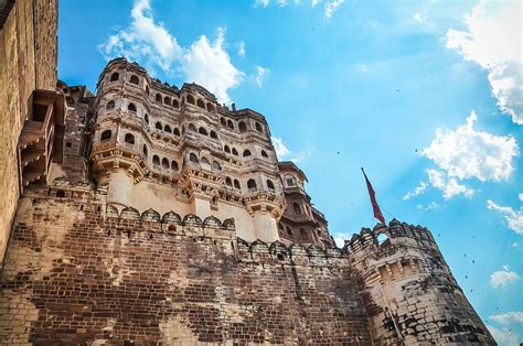 HD wallpaper: jodhpur, mehrangarh fort, india, rajasthan, sky, built ...