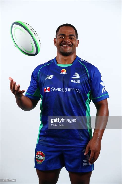 Meli Tuni poses during the Fijian Drua Super Rugby Pacific 2022... News ...