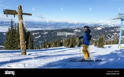 Skiing Brundage Mountain near McCall, Idaho Stock Photo - Alamy