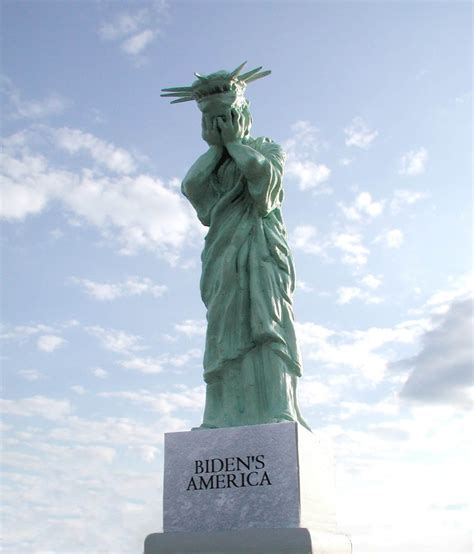 Totally Unique Statue of Liberty Crying Over Joe Biden USA - Etsy