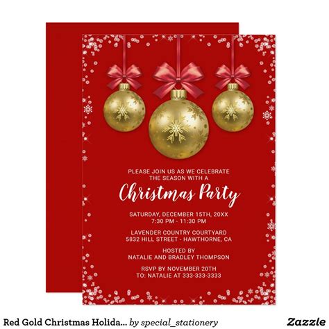 Corporate Holiday Party Invitations