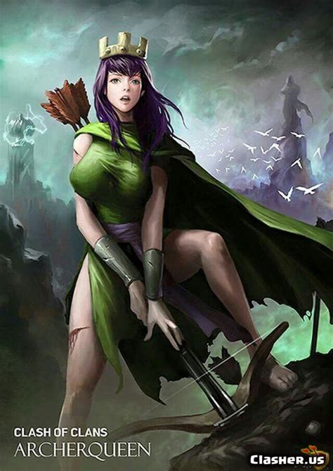 Archer Queen beautiful art - Clash of Clans Wallpapers | Clasher.us