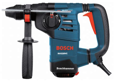 BOSCH Rotary Hammer Kit: SDS-Plus, L-Shape, 1 1/8 in Capacity, 2.6 ft ...