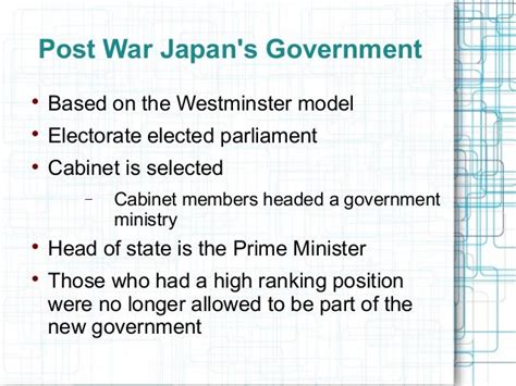 Japan -form of government