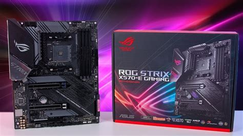 ASUS ROG Strix X570-E Gaming ATX Motherboard with PCIe 4.0, Aura Sync ...