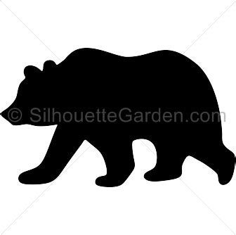 Grizzly Bear Silhouette - Free Clip Art, Printable, and Vector Downloads