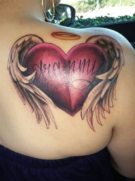 Pin by Stefanie Hill on Tattoos & piercings | Mom tattoos, Heart with wings tattoo, Memorial tattoos