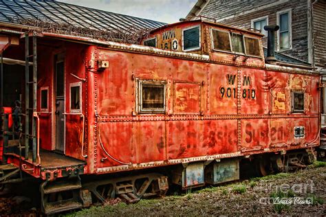 Little Red Caboose Photograph by Louise Reeves