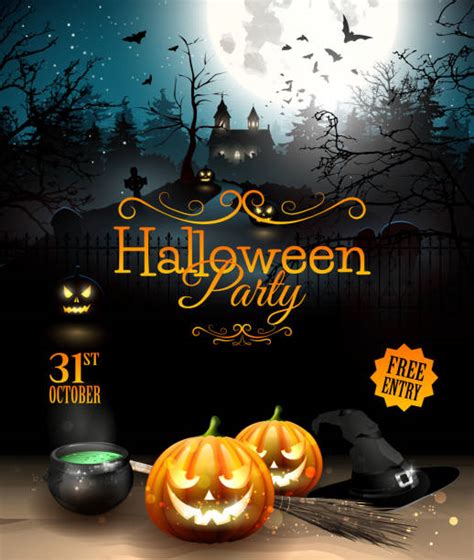 Royalty Free Halloween Party Clip Art, Vector Images & Illustrations - iStock