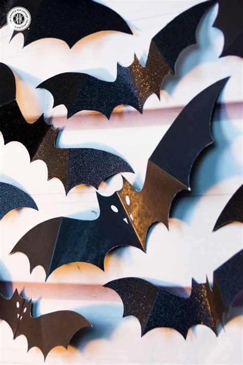 Swarm of Paper Bats Wall Decoration