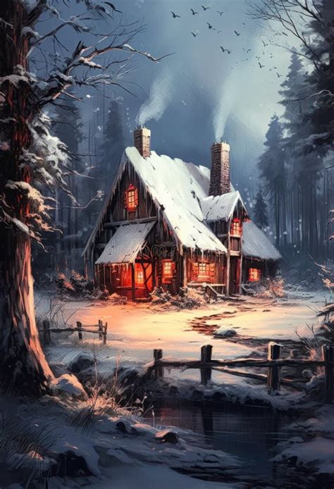 Snowy Cabins Stock Illustrations – 72 Snowy Cabins Stock Illustrations, Vectors & Clipart ...