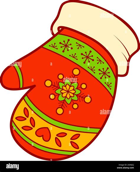 Christmas cartoons clip art . Mittens clipart vector illustration Stock Vector Image & Art - Alamy