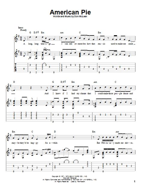 American Pie | Sheet Music Direct