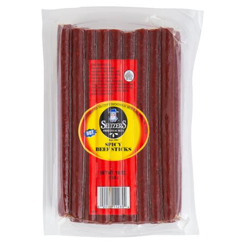 Seltzer's Lebanon Bologna 16 oz. Spicy Beef Snack Sticks