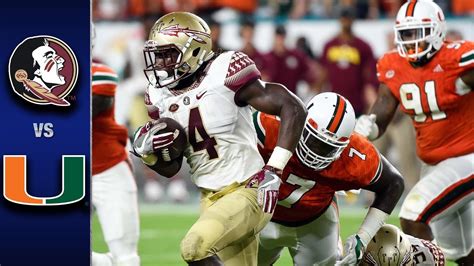 Florida State vs Miami Football Highlights (2016) - YouTube