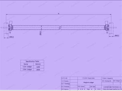 Ringlock O Ledgers, Horizontal Parts of Ring System - Wellmade