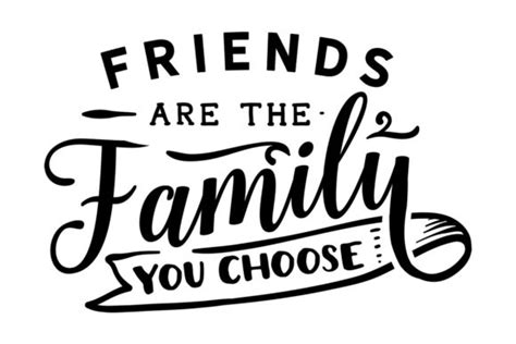 Friends Are the Family You Choose SVG Cut file by Creative Fabrica ...