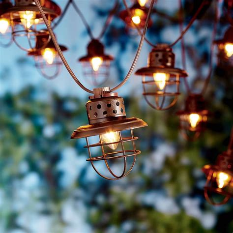 Better Homes and Gardens Outdoor Vintage Cage Lantern String Lights ...