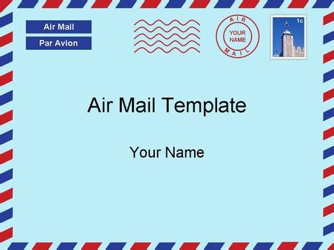 Airmail letter template