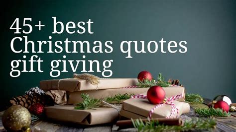 Christmas quotes gift giving