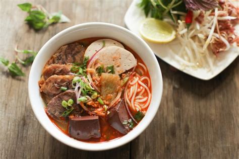 Bún Bò Huế Recipe - Spicy Beef & Pork Noodle Soup