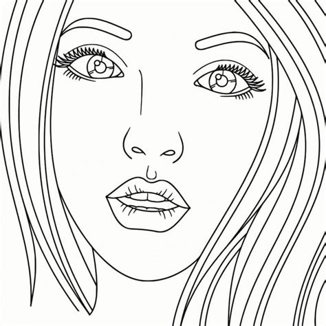 Desenhos de Mulher Adorável para Colorir e Imprimir - ColorirOnline.Com