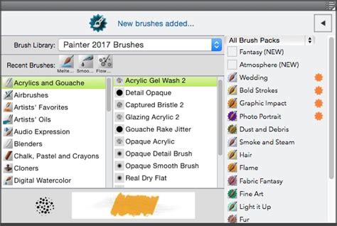 Corel Painter Help | Acquiring brushes