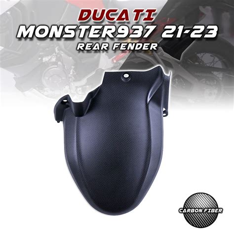 For Ducati Multistrada V4s 2021 2022 2023 100% 3K Carbon Fiber Rear Fender Fairing Kit Body ...