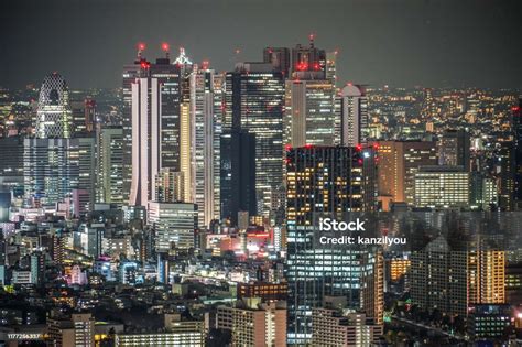 Shinjuku Night View Stock Photo - Download Image Now - City, City Life ...