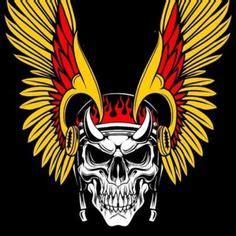 hells angels death head tattoo