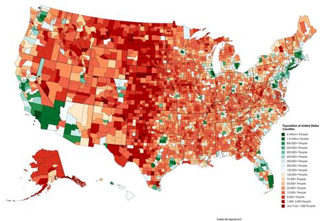 Population of United States Counties {6,900x4,690} [OC] : MapPorn