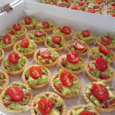 Avocado Guacamole Tart Canapes (30’s) – All The Batter