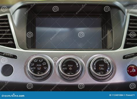 Screen Multimedia System in a Car Stock Photo - Image of monitor, automobile: 112401084