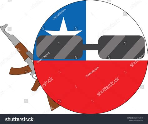 Cool Chile Flag Emoji Round Chilean Stock Vector (Royalty Free ...