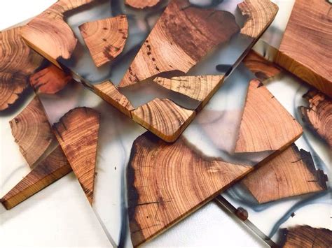 Epoxy wood coaster set of 6 | Epoxy resin wood, Wood coasters diy, Wood resin