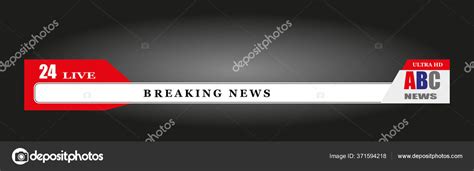 Video Title Television News Design Template Lower Third News Bars Stock ...