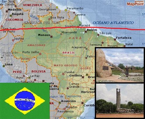Brazil Equator Map