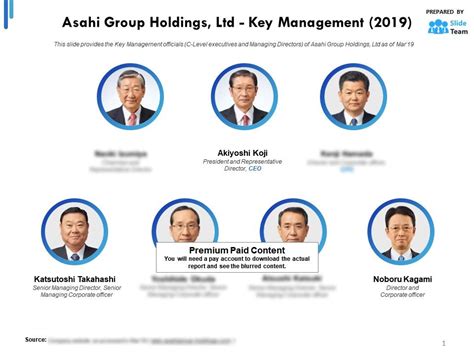 Asahi Group Holdings Ltd Key Management 2019 | PowerPoint Presentation ...