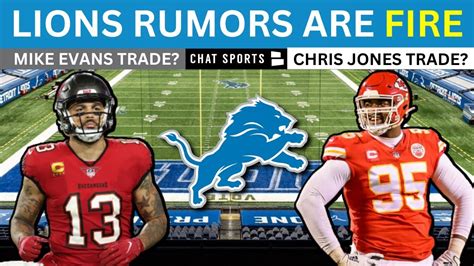 MAJOR Lions Trade Rumors: Mike Evans To Detroit? Chris Jones Trade To Lions + Isaiah Buggs Update