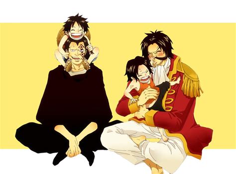 ASL Brothers Portgas D Ace Monkey D Luffy Monkey D Dragon Gol D Roger One Piece | One piece ...