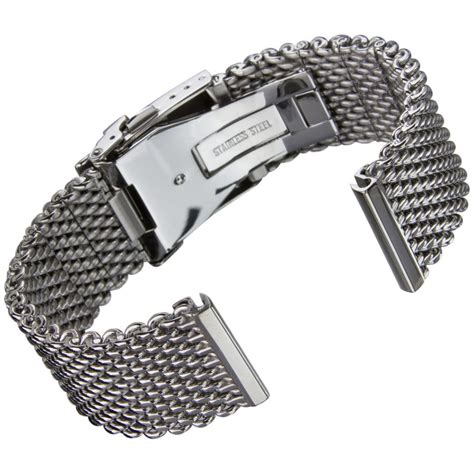 FS: 20mm Polished Milanese Mesh Bracelet "Heavy Duty" - $85 - myWatchMart